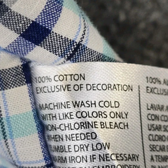 US Polo Assn 2XL Short Sleeve Shirt Plaid Button‎ Down 100% Cotton - Picture 5 of 8